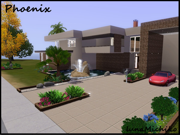 Sims 3 — Phoenix by Fiyaa — Phoenix: Built in 464, Shoreline Point, Starlight Shore. This 2 bedroom oceanview modern home