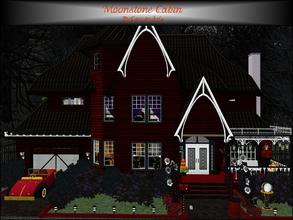 Sims 3 — Moonstone Cabin by Design4Sims — To the left of the foyer, a spell room. To the right, a living room with