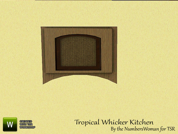Sims 3 — Tropical Whicker Kitchen Smoke Alarm by TheNumbersWoman — "Whicker" furnishings for that