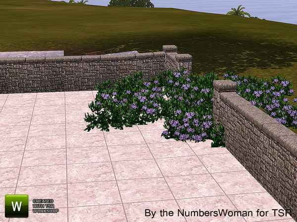 Sims 3 — LPGA Country Club Fence Wall by TheNumbersWoman — In the traditon and sport of Women's Golfing part of the