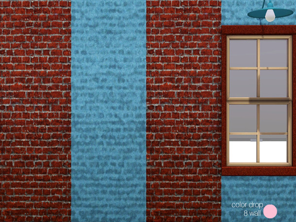 Sims 3 — Color Drop 8 Wall by DOT — Color Drop 8 Wall by DOT of The Sims Resource