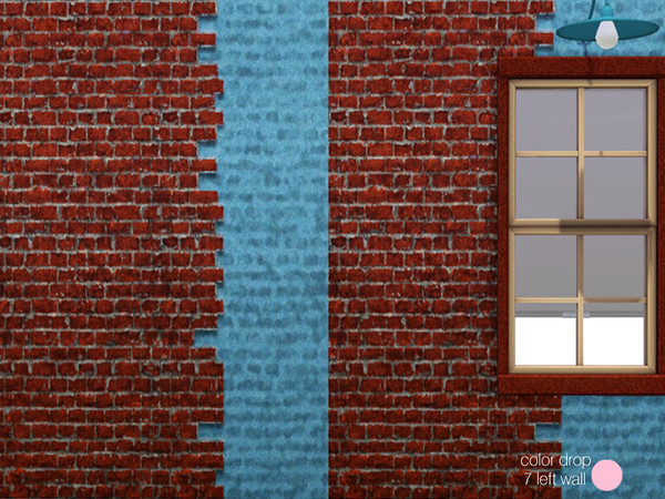 Sims 3 — Color Drop 7 Left Wall by DOT — Color Drop 7 Left Wall by DOT of The Sims Resource