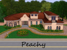 Sims 3 — Peachy by slsaul — Floridian style home in peach stucco. Comes with 4 bedrooms and 4 bathrooms. Open plan