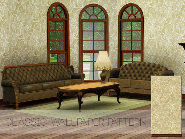 Sims 3 — Classic Wallpaper Pattern by sashas932 — Classic wallpaper pattern by sashas93. TSRAA