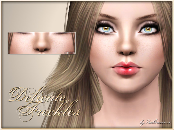 Sims 3 — Delicate Freckles for the Cheek by Pralinesims — New real freckles (no make up!) for your sims! - Fits with all