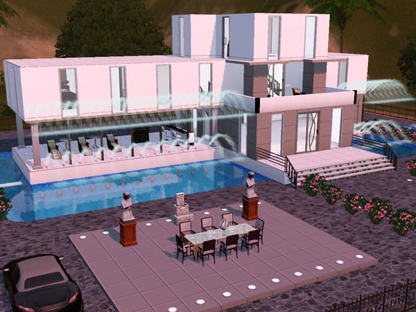 Sims 3 — la Cascade by mariith2 — Do you need a beautiful, luxurious house for your sims to live in? This lot might be