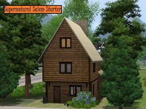 Sims 3 — Supernatural Salem Starter, c 1640 by lostarts — A tiny house from the early American Colonial period. Compact