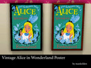 Sims 3 — Vintage Alice in Wonderland Poster by maxkolden2 — Vintage Disneyland poster for Disneyland's Alice in