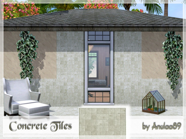 Sims 3 — Concrete tiles by anulaa892 — Part of Concrete Tiles Set.