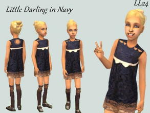 Sims 2 — Little Darling Set - In Navy by luckylibran242 — For the daughter that is always splashing in puddles but still