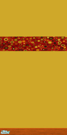 Sims 2 — Cornflake Revels Border by jeni — A Cornflake wall with Revels border.