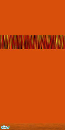 Sims 2 — Old Orange Ribbons Border by jeni — An Old Orange wall with Ribbons Border.