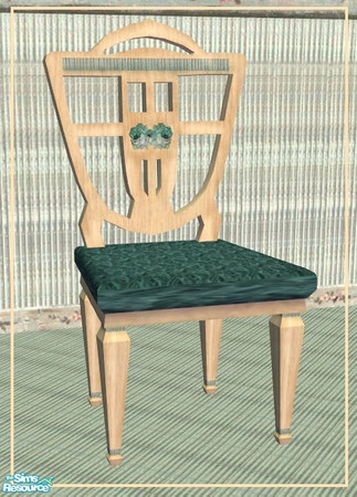Sims 2 — Country Blue Dining - Chair by minsmusic — 