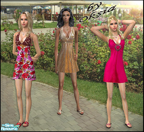 Sims 2 — Summer day 2 by Oksia — Nice summer outfit for your sim ladies. Yuo need to download mesh 101. 