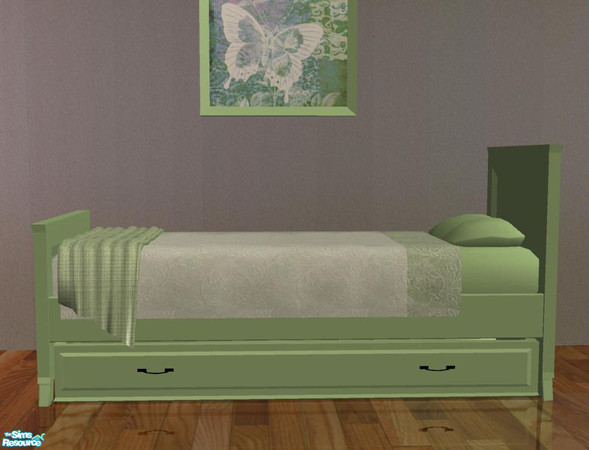 Sims 2 — NurceryKids - recolor mint  - Singlebed by ShinoKCR — 