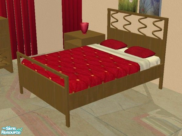 Sims 2 — Curve Appeal Recolor #3 - Bed by EarthGoddess54 — Part of the Curve Appeal recolor #3 set; you will need the