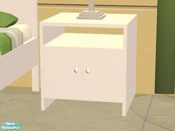 Sims 2 — Curve Appeal Recolor #2 - End Table by EarthGoddess54 — Part of the Curve Appeal Green & White recolor set;
