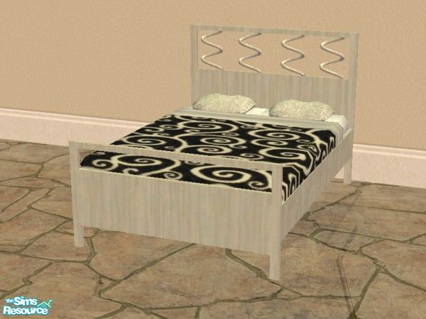 Sims 2 — Curve Appeal Bedroom - Bed by EarthGoddess54 — *Updated GUIDS: 16/09/2007* Part of the Curve Appeal Bedroom set.