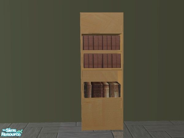 Sims 2 — Prestige Living- Mesh set - Bookcase by MysticVelvet — This is the Mesh you will need this for all recolors to