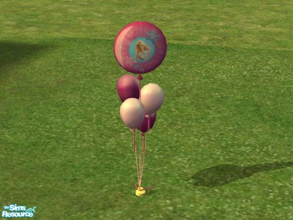 Sims 2 — Childrens Party Balloons - Barbie by lym — Barbie balloon, part of my Childrens Party Balloons Set.