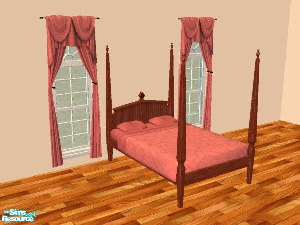 Sims 2 — Pink Damask Bedding by sadie7684 — Matches my Damask Curtains.