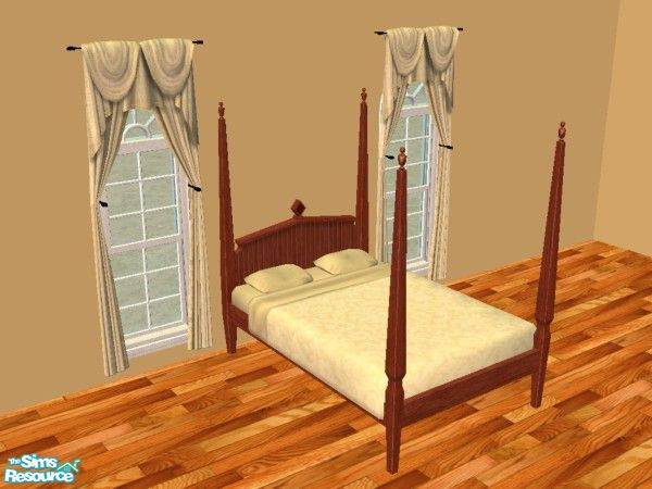 Sims 2 — Cream Damask Bedding by sadie7684 — Matches my Damask Curtains.