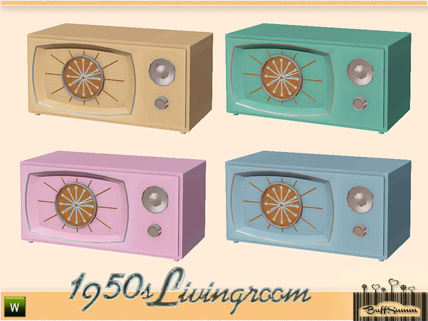 Sims 3 — 1950s Livingroom Tableclock by BuffSumm — Part of the *1950s Livingroom* ***TSRAA***