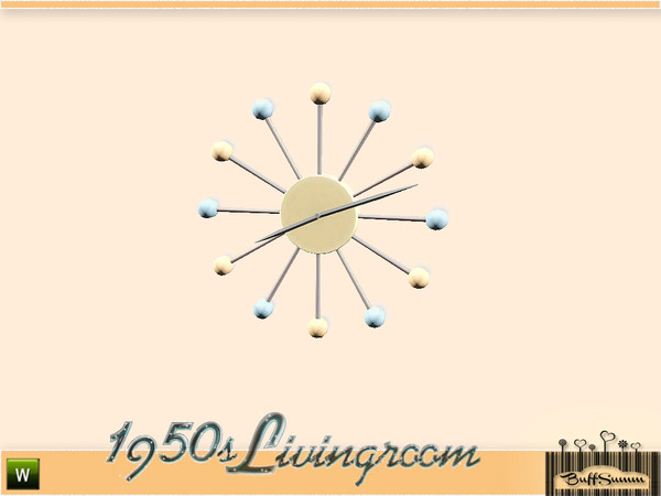 Sims 3 — 1950s Livingroom Wallclock by BuffSumm — Part of the *1950s Livingroom* ***TSRAA***