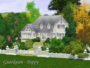 Sims 3 — Poppy by Guardgian2 — 2 bedrooms, 1 bathroom, a living room, a study, a kitchen and a dining room are composing