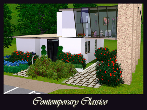 Sims 3 — Contemporary Classico by Lily-chan2 — A classic modern home for your sims! Great for couples with or without
