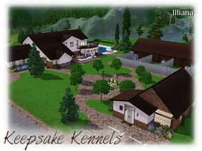 Sims 3 — Keepsake Kennels - 2 Bd Home by Illiana — The perfect home for dog lovers, Keepsake Kennels boasts a 3 run dog