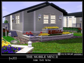 Sims 3 — Mobile Mini II by trin3032 — Perfect for college students! Two master bedrooms with dbl beds. The Mobile Mini II