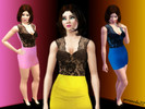 Sims 3 — Lace Dress by gominola222 — Beautiful lace dress for your female sims With launcher Thumbnail. Four recolorable