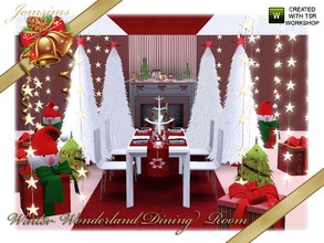 Sims 3 — winter wonderland dining room by jomsims — Classic and modern here the dining room wonderland .This time, I