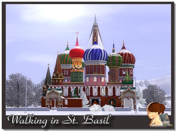Sims 3 — Walking in St. Basil by evanell —