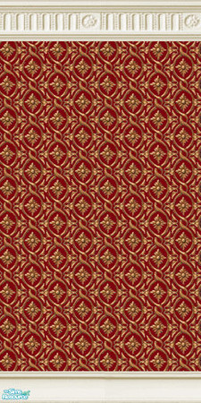 Sims 2 — Damask Partern Red by TheMistress666 — Continuing my series of Rich patterns and deep coloured Damask Walls