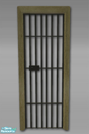 Sims 2 — Gaol House - Door - Mesh by Shakeshaft — Part of a collection set of themed items to create an Olde style Gaol