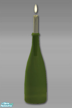 Sims 2 — Gaol House - Bottle Candle - Mesh by Shakeshaft — Part of a collection set of themed items to create an Olde