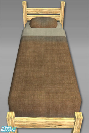Sims 2 — Gaol House - Bedding by Shakeshaft — Part of a collection set of themed items to create an Olde style Gaol Cell,