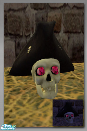Sims 2 — Skull Pirate Sculpture - Mesh by Shakeshaft — Part of a themed set of Pirate Booty and the Boney consequences