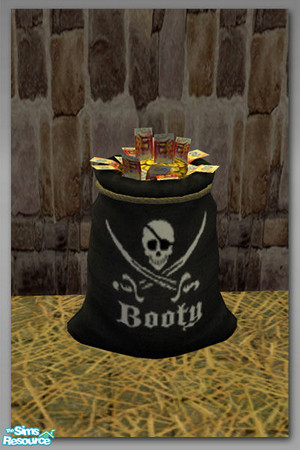Sims 2 — Booty Cash - Mesh by Shakeshaft — Part of a themed set of Pirate Booty and the Boney consequences met by the