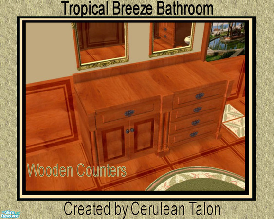 Sims 2 — Tropical Breeze Bathroom - Wood Counter by Cerulean Talon — Light tropical breezes make this bathroom a dream
