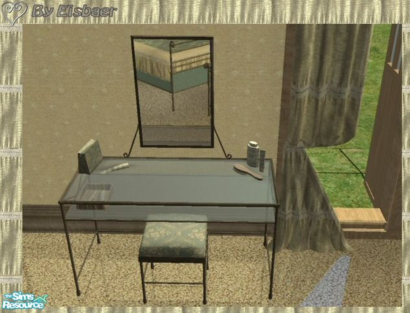 Sims 2 — Anne\'s Romanza Bedroom TC53 - Vanity by Eisbaerbonzo — Fragile vanity in French style. Mesh includes the deco.