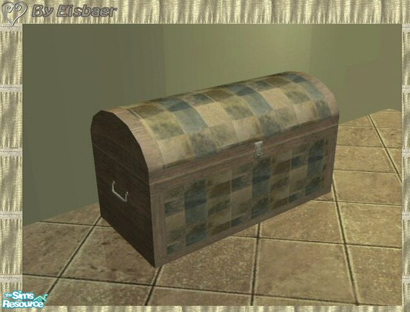 Sims 2 — Anne\'s Romanza Bedroom TC53 - Trunk by Eisbaerbonzo — A trunk like a treasure chest. Heavy wood, stone and