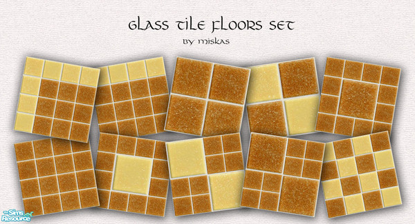 Sims 2 — Miskas Glass Tile floors Set_5 by miskas — Glass Tile floors Set_5