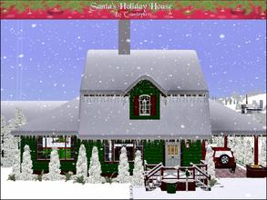 Sims 3 — Santa's Holiday House by Design4Sims — This charming gable-roofed Dutch/Colonial cottage is reminiscent of the
