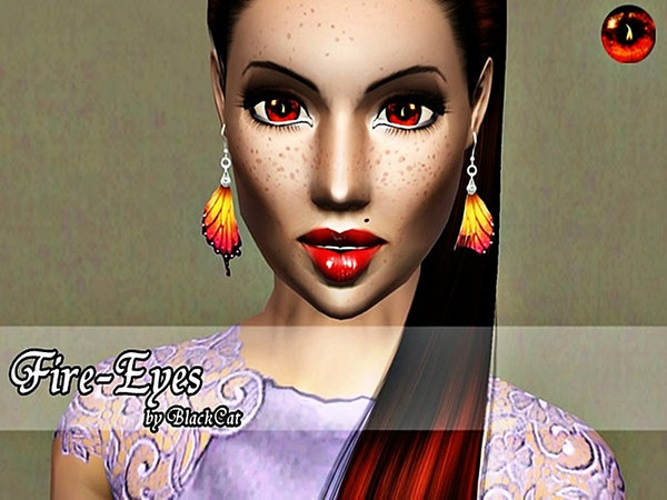 Sims 3 — Fire-Eyes by BlackCat_Tsr_ — Create with Tsr-Workshop. Thank you for download. More here: