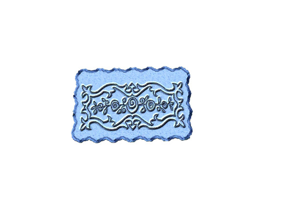 Sims 3 — Rosa Lee Designer Rug by Rennara — Rug Rosa Lee Designer Scalloped 3X2 Recolorable 1 sculted 1 plain