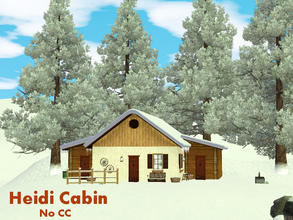 Sims 3 — Heidi Cabin by Satureja2 — Heidi Cabin This year you can spend your christmas holidays in a modest alp cabin