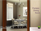 Sims 3 — Parisian Dining Room by deeiutza — I bring to you a new set, this time in a little more sophisticated and